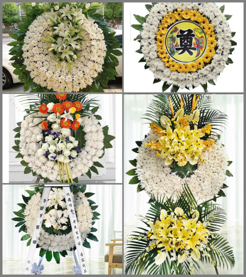 四川成都金堂县五凤镇白凤村花圈速递